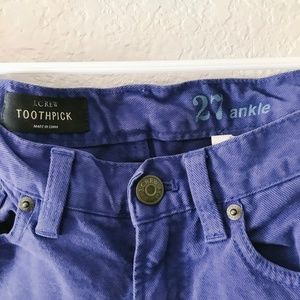 J Crew Toothpick Garment Dyed Jean